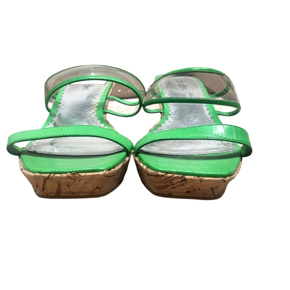 Charles by Charles David Green Cork Wedges 7 - 7.5 - Picture 7 of 11